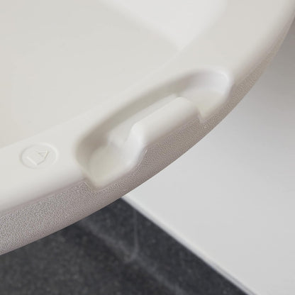 Horizontal Wall-Mounted Baby Changing Station, Slim, White Granite