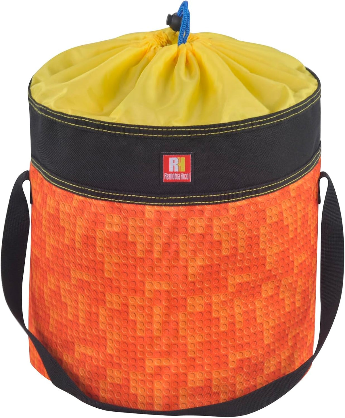 Toy Storage Organizer Basket Bag with Drawstring for Buliding Bricks, Blockets,Puzzles,Playroom Cinch Bucket Carrying Bag with Handle (Blue)