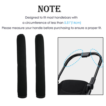 2 Pack Stroller Handle Cover(11.02 * 5.51 inches), Replacement Baby Stroller Handle Pads, Handle Sleeve Cover for Baby Stroller Pushchair, Pushchair Armrest Dust Proof Handle Sleeve
