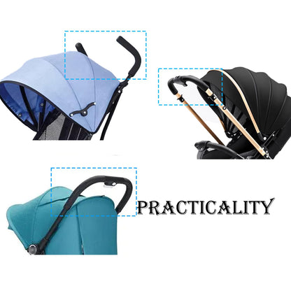 2 Pack Stroller Handle Cover(11.02 * 5.51 inches), Replacement Baby Stroller Handle Pads, Handle Sleeve Cover for Baby Stroller Pushchair, Pushchair Armrest Dust Proof Handle Sleeve