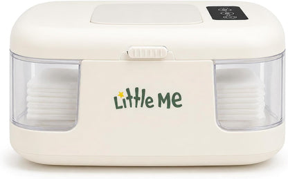 Little Me Baby Wipe Warmer with Temperature Control, Wipes Warmer for Newborn Baby, Easy-View Window, Energy Efficient, 3 Heat Settings, Fits Standard Wipe Packs, Diaper Wipes Dispenser
