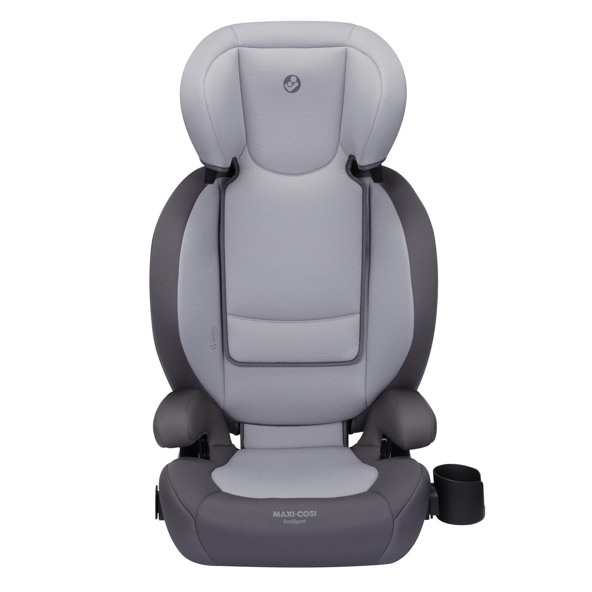 RodiSport Kids Booster Car Seat, High-Back, Backless Booster Seat, 10-Position Headrest, Easy Latch System, Reclining Chair, Belt Guide, Fits 40-100 lbs, 43.4-57 in, Sea Salt