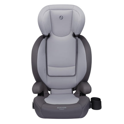 RodiSport Kids Booster Car Seat, High-Back, Backless Booster Seat, 10-Position Headrest, Easy Latch System, Reclining Chair, Belt Guide, Fits 40-100 lbs, 43.4-57 in, Sea Salt