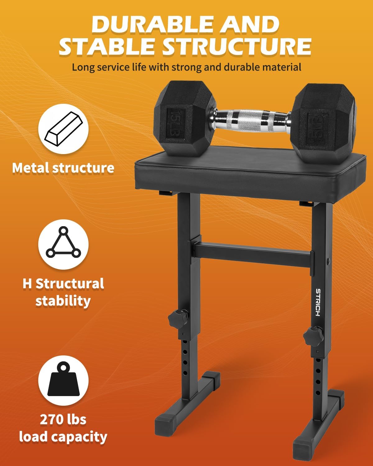 Piano Bench Adjustable Stool, Music Keyboard Bench Seat, Piano Stool Chair with Padded Cushion for Musicians, Black, SPB-M50 (PU Leather)