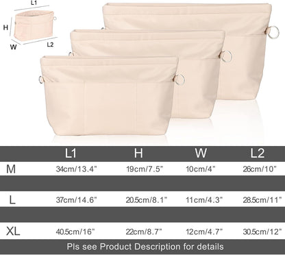 Nylon Handbag Organizer Insert - Purse Tote Shaper in Bag