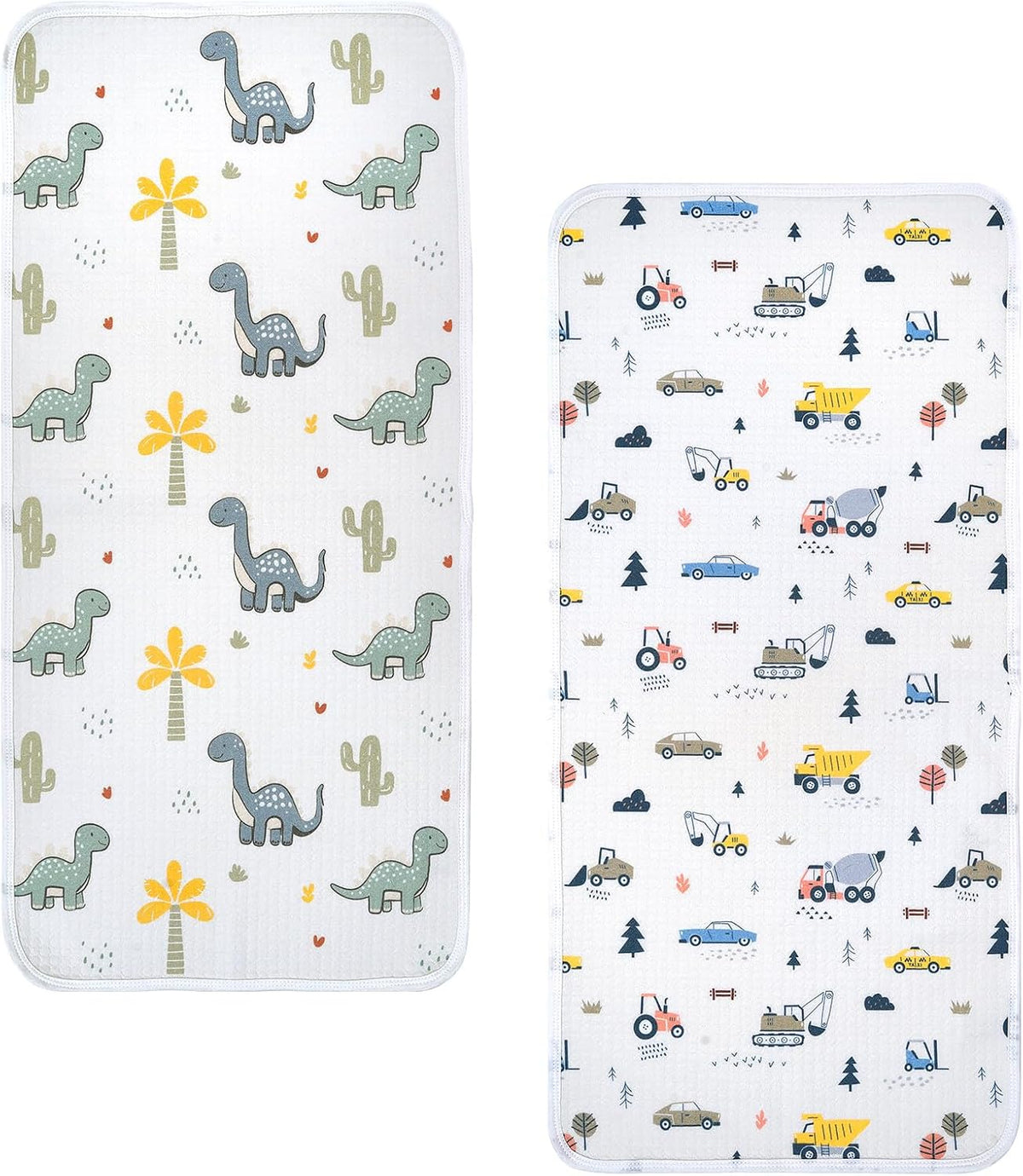Waterproof Changing Pad Liners, Soft & Breathable, 2pcs, 13" x 27.5"