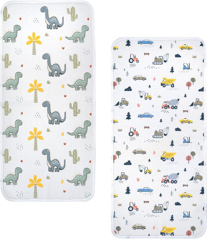 Waterproof Changing Pad Liners, Soft & Breathable, 2pcs, 13" x 27.5"