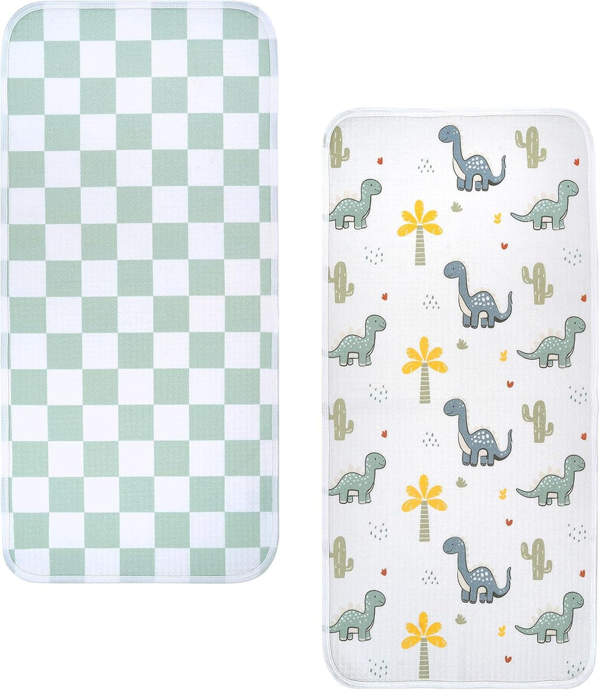 Waterproof Changing Pad Liners, Soft & Breathable, 2pcs, 13" x 27.5"