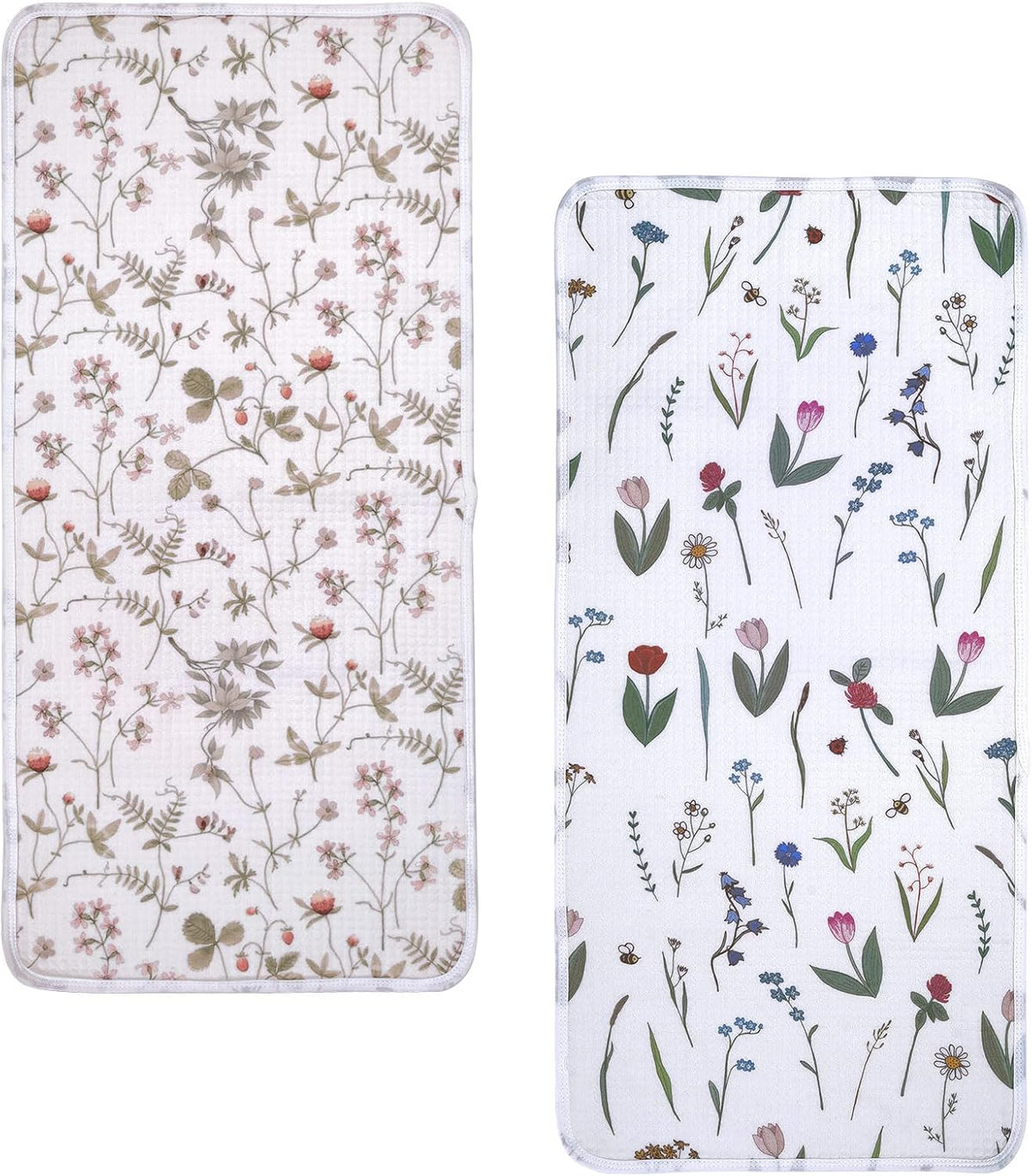 Waterproof Changing Pad Liners, Soft & Breathable, 2pcs, 13" x 27.5"