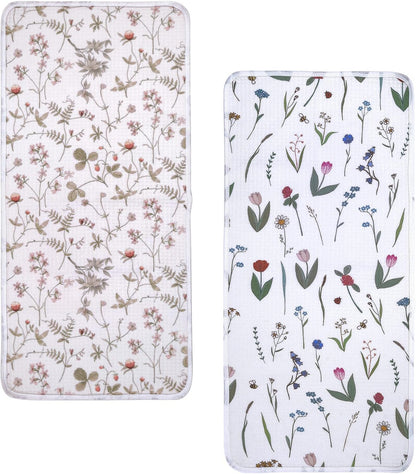 Waterproof Changing Pad Liners, Soft & Breathable, 2pcs, 13" x 27.5"