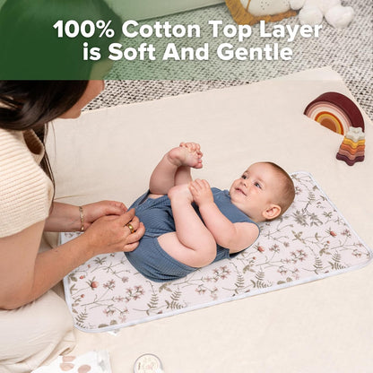 Waterproof Changing Pad Liners, Soft & Breathable, 2pcs, 13" x 27.5"