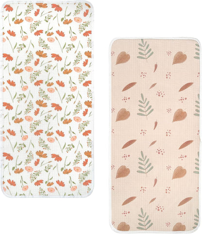 Waterproof Changing Pad Liners, Soft & Breathable, 2pcs, 13" x 27.5"
