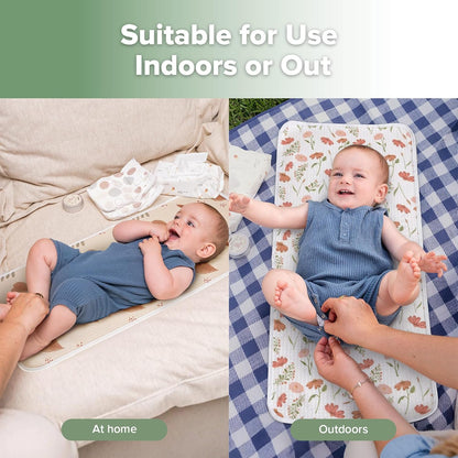 Waterproof Changing Pad Liners, Soft & Breathable, 2pcs, 13" x 27.5"
