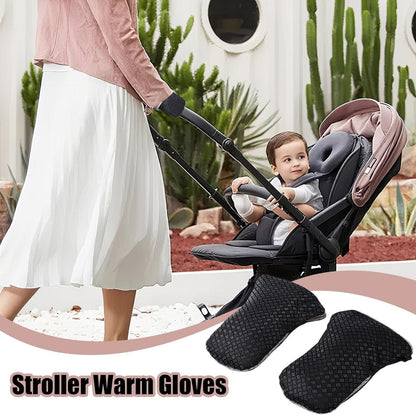 Stroller Mittens – Waterproof Winter Gloves for Adults Sturdy Design with Adjustable Fit Anti Static Accessories for Caregivers Parents Boys Girls Outdoor Shopping Cart 12.2x7.48x1.18 Inches