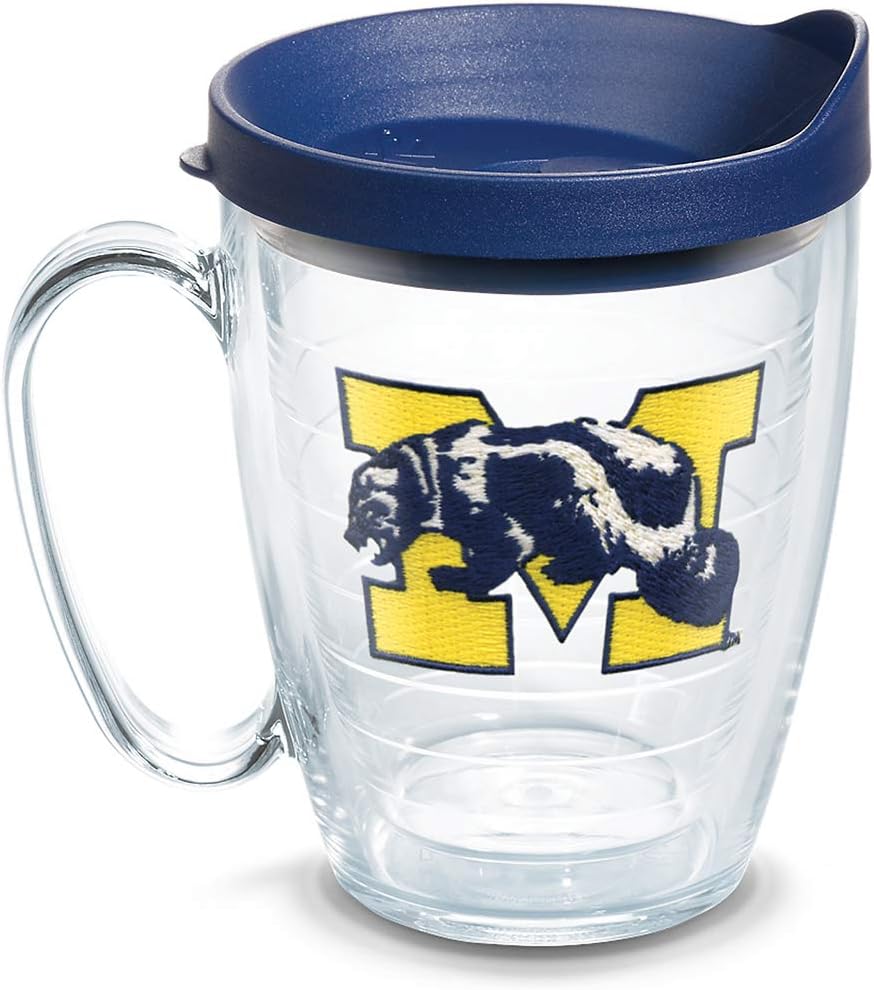 Tervis Made in USA Double Walled University of Alabama Crimson Tide Insulated Tumbler Cup Keeps Drinks Cold & Hot, 16oz Mug, Emblem - Colors A