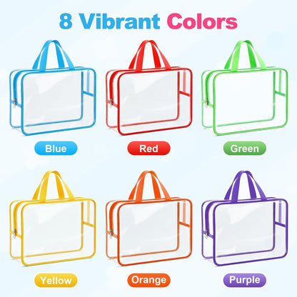 6 Pcs Clear Toy Storage Bags, Lego Storage, Puzzle Organizer