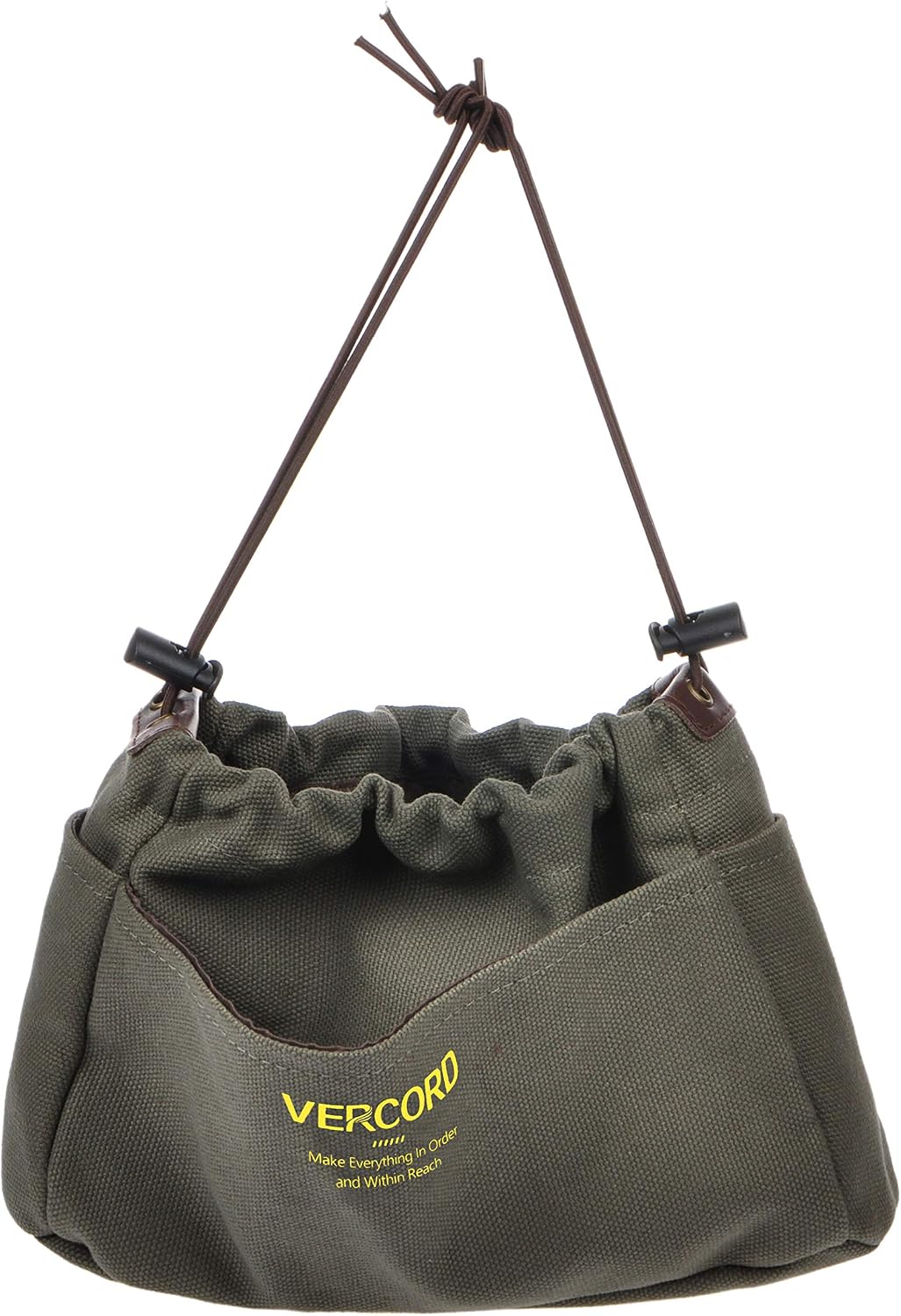 Canvas Handbag Organizers, Sturdy Purse Insert Organizer Bag in Bag, 10 Pockets Color Beige Large
