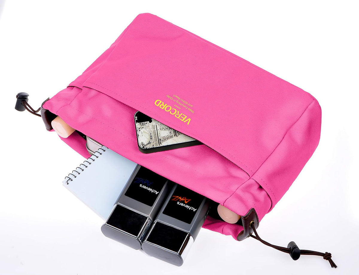 Canvas Handbag Organizers, Sturdy Purse Insert Organizer Bag in Bag, 10 Pockets Color Beige Large