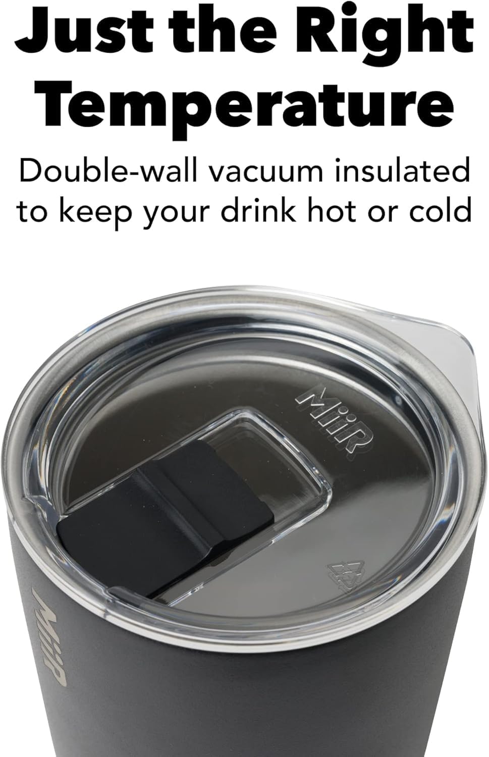 Flip Traveler 16oz | Double-Wall Vacuum Insulated with Flip Lid, BPA-Free Stainless Steel Construction, Insulated Tumbler for Hot or Cold Drinks
