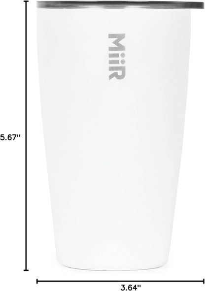 Flip Traveler 16oz | Double-Wall Vacuum Insulated with Flip Lid, BPA-Free Stainless Steel Construction, Insulated Tumbler for Hot or Cold Drinks