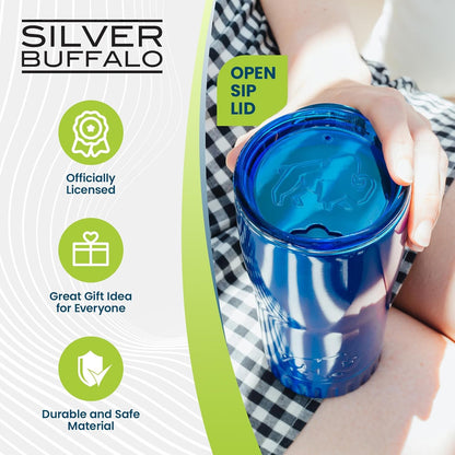 Double Walled Vacuum Insulated Stainless Steel Tumbler With Flip Top Lid Keeps Hot and Cold, Travel Coffee Mug Leakproof Lid, 30 Ounces, Matte Teal Blue