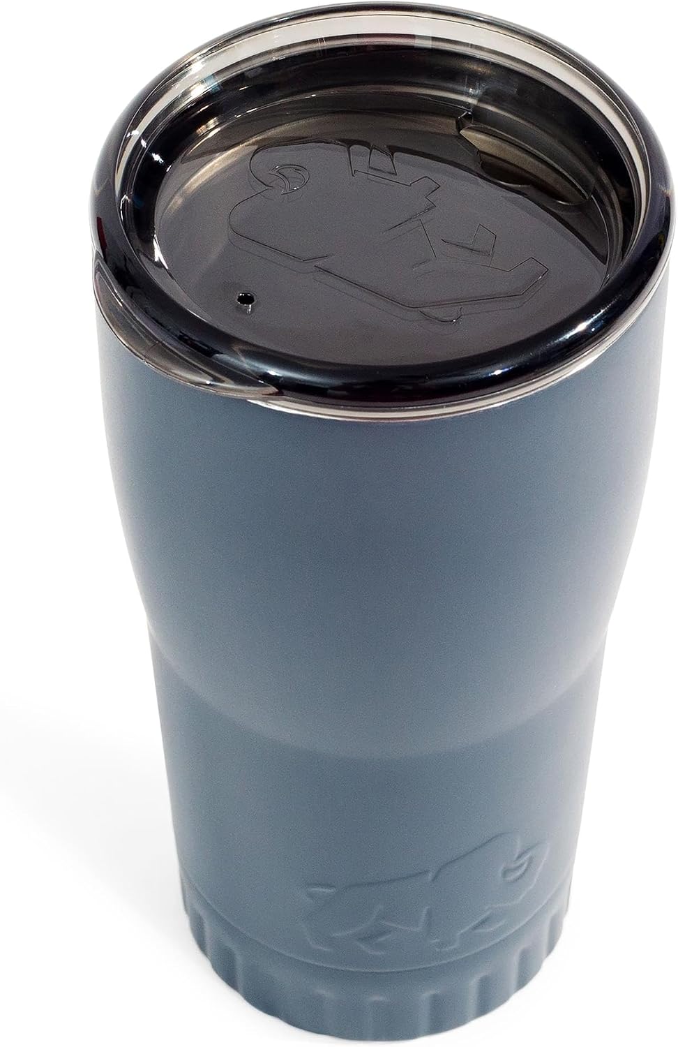 Double Walled Vacuum Insulated Stainless Steel Tumbler With Flip Top Lid Keeps Hot and Cold, Travel Coffee Mug Leakproof Lid, 30 Ounces, Matte Teal Blue