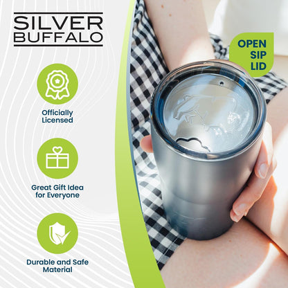 Double Walled Vacuum Insulated Stainless Steel Tumbler With Flip Top Lid Keeps Hot and Cold, Travel Coffee Mug Leakproof Lid, 30 Ounces, Matte Teal Blue