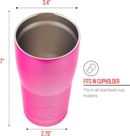 Double Walled Vacuum Insulated Stainless Steel Tumbler With Flip Top Lid Keeps Hot and Cold, Travel Coffee Mug Leakproof Lid, 30 Ounces, Matte Teal Blue