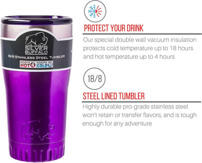 Double Walled Vacuum Insulated Stainless Steel Tumbler With Flip Top Lid Keeps Hot and Cold, Travel Coffee Mug Leakproof Lid, 30 Ounces, Matte Teal Blue