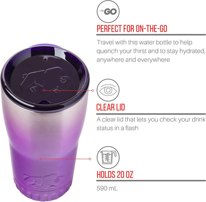 Double Walled Vacuum Insulated Stainless Steel Tumbler With Flip Top Lid Keeps Hot and Cold, Travel Coffee Mug Leakproof Lid, 30 Ounces, Matte Teal Blue