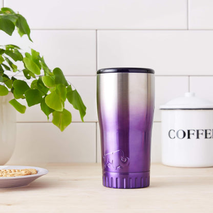 Double Walled Vacuum Insulated Stainless Steel Tumbler With Flip Top Lid Keeps Hot and Cold, Travel Coffee Mug Leakproof Lid, 30 Ounces, Matte Teal Blue