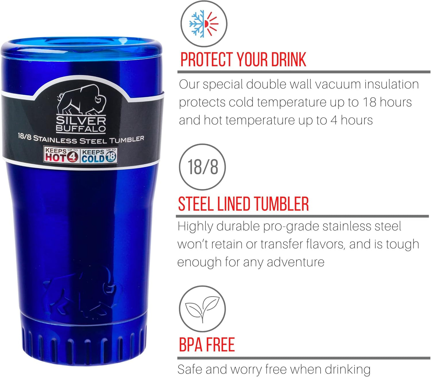Double Walled Vacuum Insulated Stainless Steel Tumbler With Flip Top Lid Keeps Hot and Cold, Travel Coffee Mug Leakproof Lid, 30 Ounces, Matte Teal Blue
