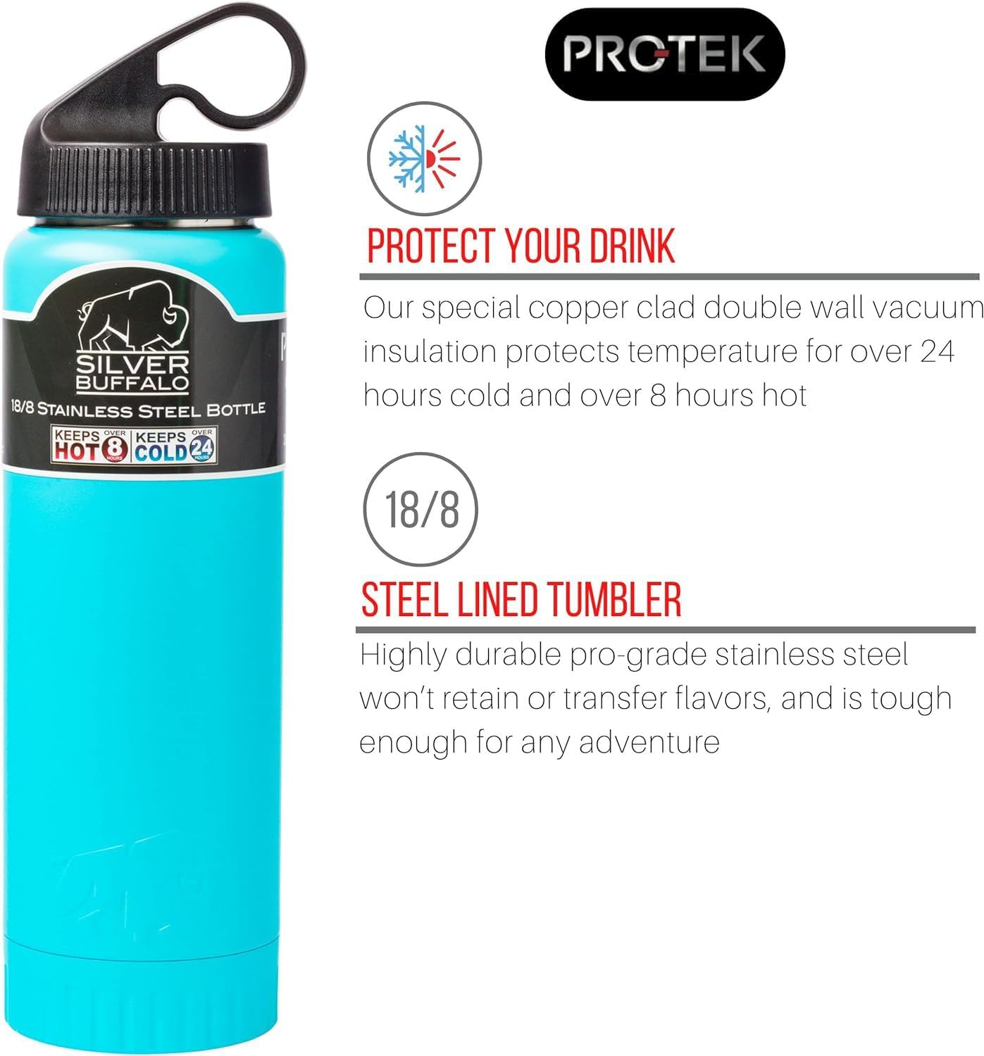 Double Walled Vacuum Insulated Stainless Steel Tumbler With Flip Top Lid Keeps Hot and Cold, Travel Coffee Mug Leakproof Lid, 30 Ounces, Matte Teal Blue