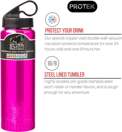 Double Walled Vacuum Insulated Stainless Steel Tumbler With Flip Top Lid Keeps Hot and Cold, Travel Coffee Mug Leakproof Lid, 30 Ounces, Matte Teal Blue