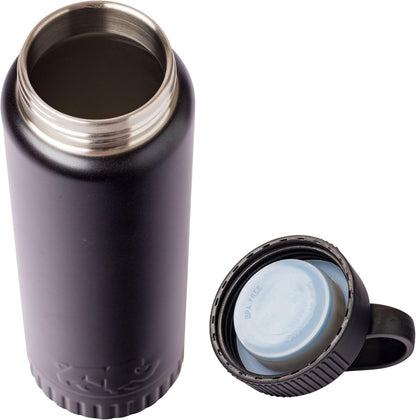 Double Walled Vacuum Insulated Stainless Steel Tumbler With Flip Top Lid Keeps Hot and Cold, Travel Coffee Mug Leakproof Lid, 30 Ounces, Matte Teal Blue