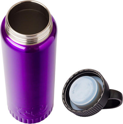 Double Walled Vacuum Insulated Stainless Steel Tumbler With Flip Top Lid Keeps Hot and Cold, Travel Coffee Mug Leakproof Lid, 30 Ounces, Matte Teal Blue