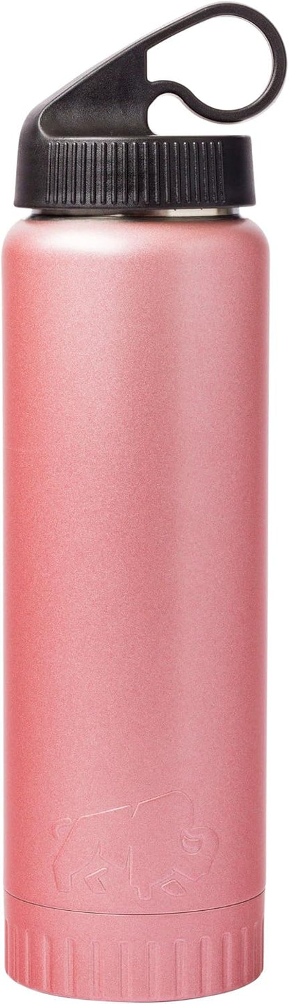 Double Walled Vacuum Insulated Stainless Steel Tumbler With Flip Top Lid Keeps Hot and Cold, Travel Coffee Mug Leakproof Lid, 30 Ounces, Matte Teal Blue