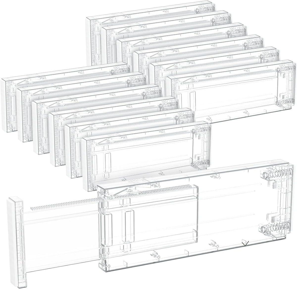 4" High Upgrade Drawer Divider, Adjustable Drawer Organizer Clothes