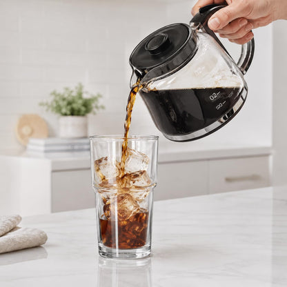 15oz Glass Iced Coffee Cup With Lid And Straw, Reusable Transparent Travel Water Cup, Suitable For Home, Office, And Outdoor Use