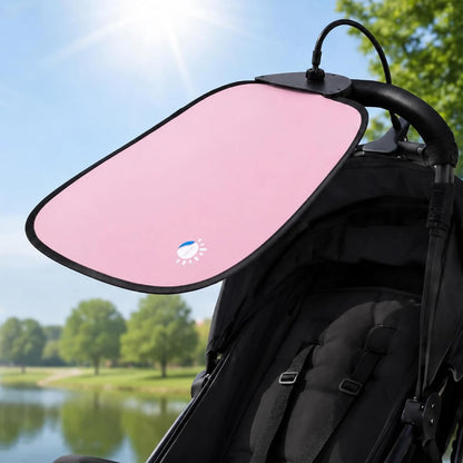 Clip-on Stroller Sun Shade, 24.4'' x 14.2'' with Adjustable Universal Clamp Blocks Light, Glare, Disturbances Clip on Side Panel Shade UV Protection for Strollers, Pet Strollers, Car Windows