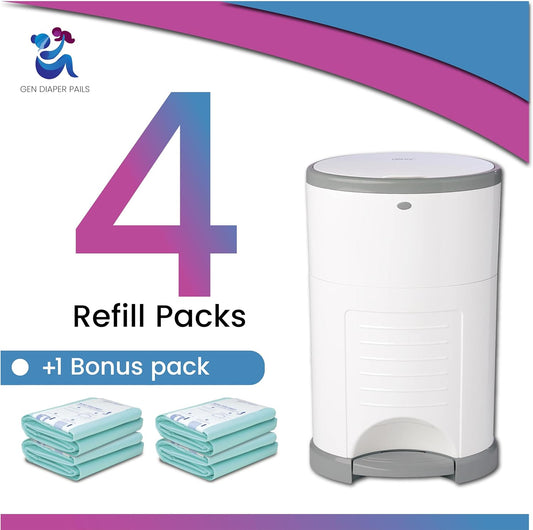 Diaper Pail Refills Compatible with Dekor CLASSIC, 5 Pack