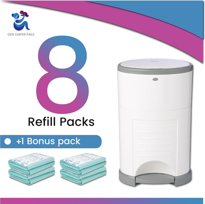 Diaper Pail Refills Compatible with Dekor CLASSIC, 5 Pack