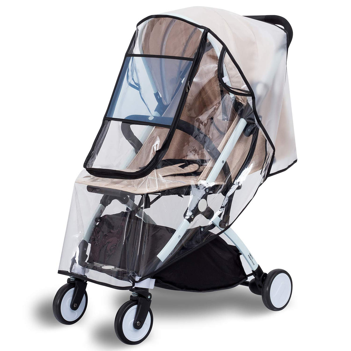 Stroller Rain Cover, Bassinet Rain Cover, Winter Stroller Cover, Universal Baby Travel Weather Shield, Breathable, Windproof, Snowproof