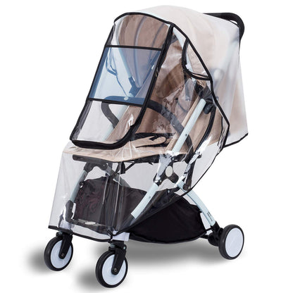 Stroller Rain Cover, Bassinet Rain Cover, Winter Stroller Cover, Universal Baby Travel Weather Shield, Breathable, Windproof, Snowproof