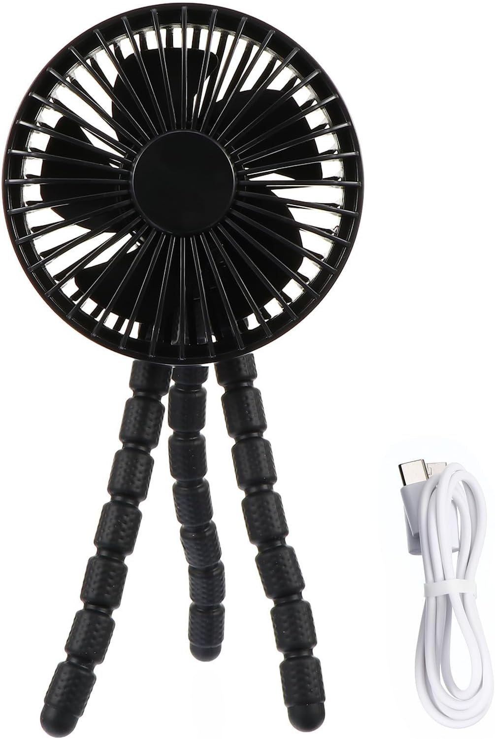 Mute Clip on Fan with Three Gear Wind Adjustment for Stroller