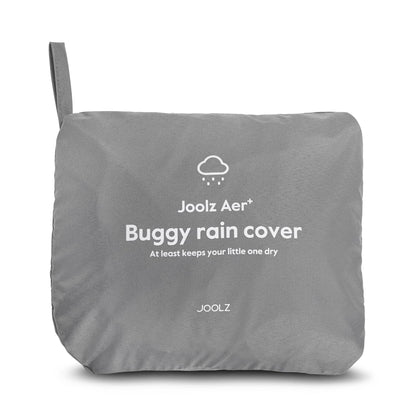 AER+ Buggy Rain Cover - Windproof & Waterproof Winter Stroller Accessory - Clear Baby Travel Weather Shield for Sun, Dust, and Snow Protection - Compact and Easy Storage - Grey