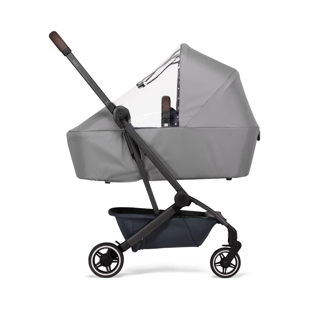 AER+ Buggy Rain Cover - Windproof & Waterproof Winter Stroller Accessory - Clear Baby Travel Weather Shield for Sun, Dust, and Snow Protection - Compact and Easy Storage - Grey