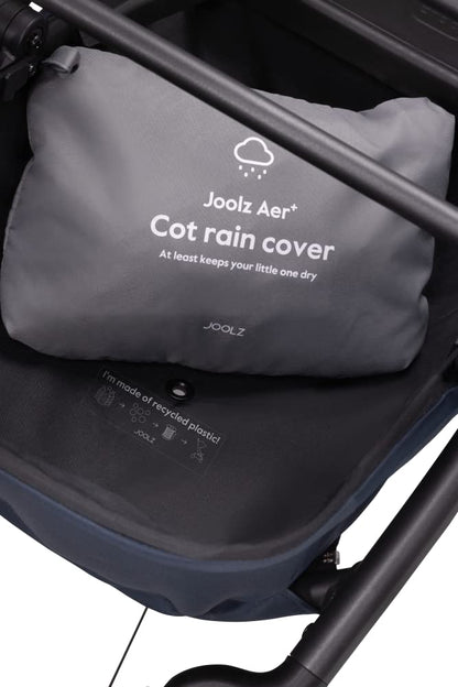 AER+ Buggy Rain Cover - Windproof & Waterproof Winter Stroller Accessory - Clear Baby Travel Weather Shield for Sun, Dust, and Snow Protection - Compact and Easy Storage - Grey