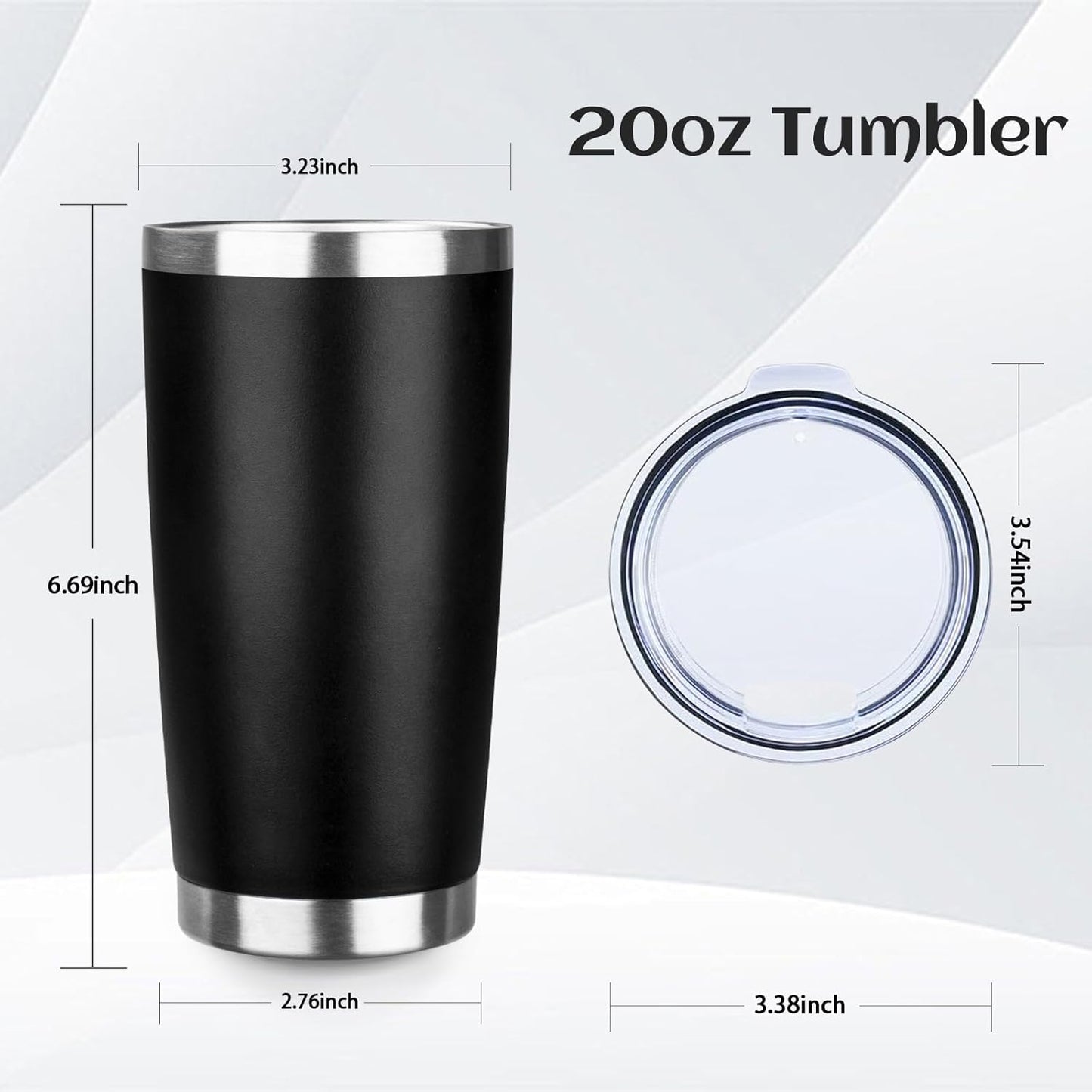 20oz Stainless Steel Travel Coffee Tumbler,Silver | Travel Coffee Mug,Spill-proof Lid,Double Wall,BPA-free Travel Cups,Insulated Cup Fits Car Cupholders