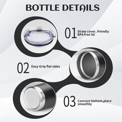 20oz Stainless Steel Travel Coffee Tumbler,Silver | Travel Coffee Mug,Spill-proof Lid,Double Wall,BPA-free Travel Cups,Insulated Cup Fits Car Cupholders